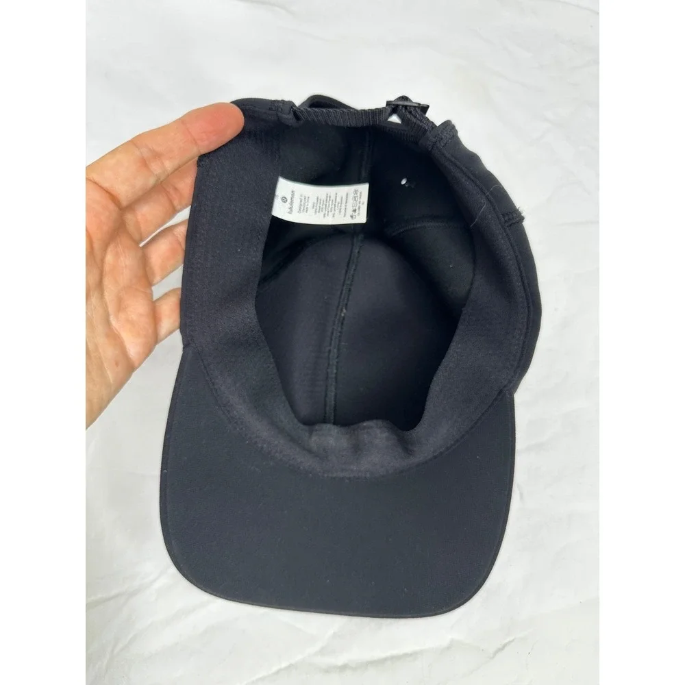 Lululemon Women Hat Baseball Cap Black One Size OS Adjustable Classic Activewear